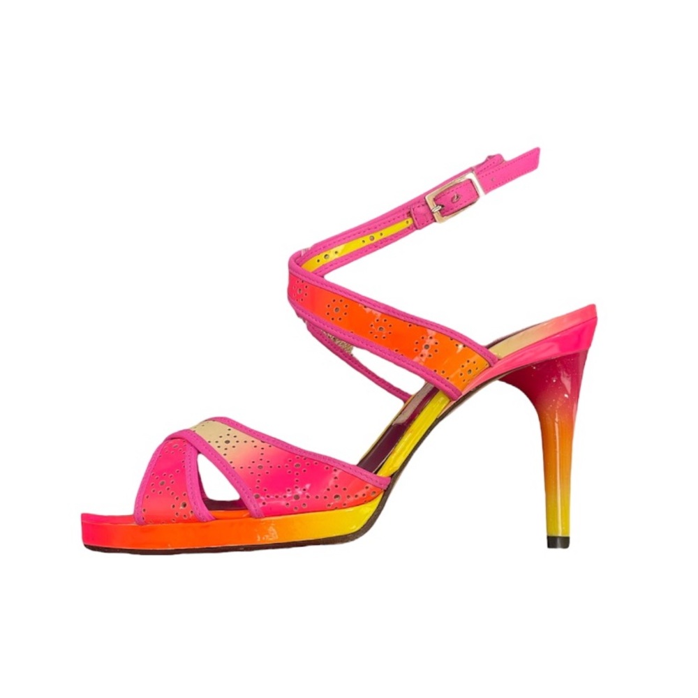 vintage Christian Lacroix neon ombré heels • size 37